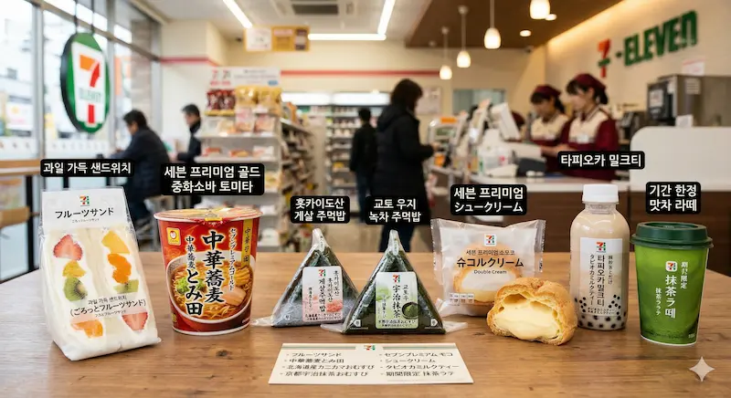 일본 편의점 세븐일레븐 간식 Best 5