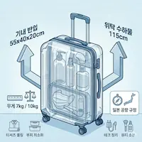 항공사별 수화물 규정
