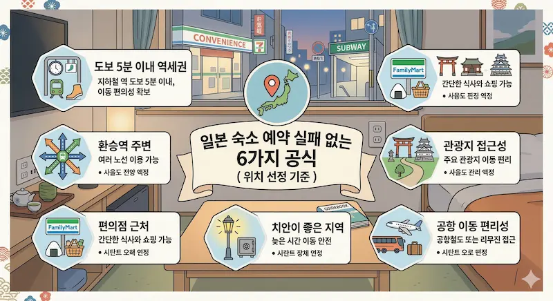 일본 숙소 예약 가성비 호텔 선택 공식