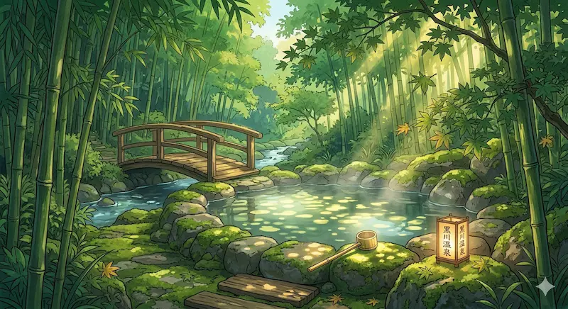 쿠로가와온천 여름