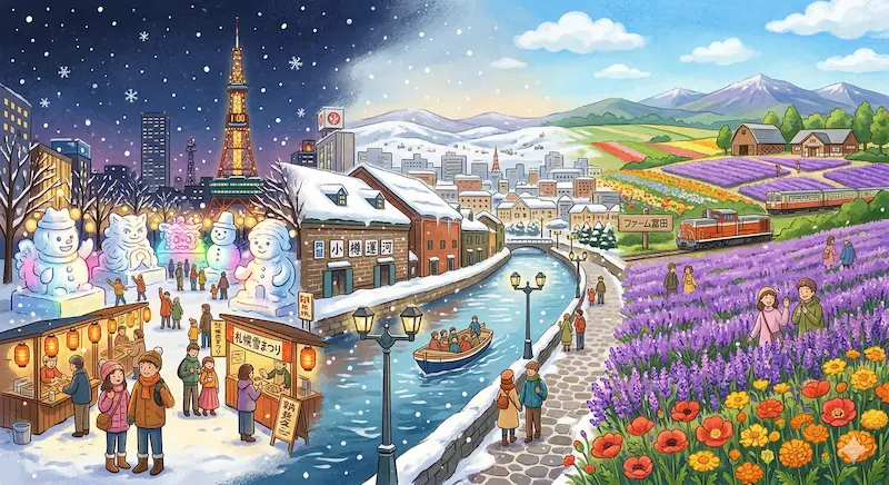 삿포로 여행 3박4일 주요관광지