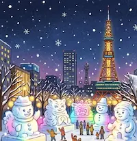 삿포로 여행 3박4일 눈축제