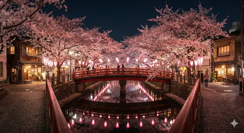 요자쿠라 벚꽃여행(야경)