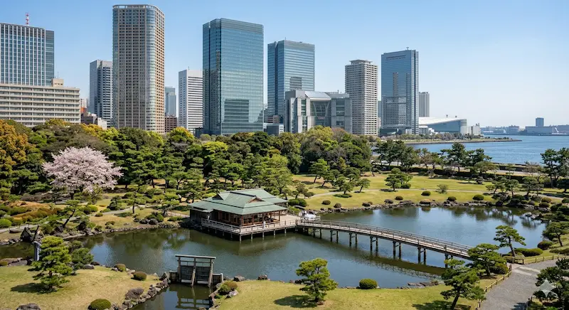 도쿄 정원 - 하마리큐 온시 