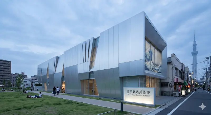 도쿄 미술관 건축 - 스마다 호쿠사이 미술관