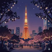 도교 야경 여행