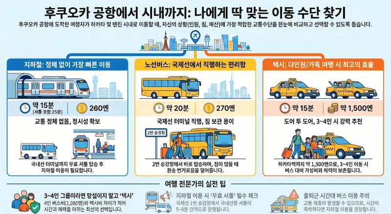 후쿠오카 공항에서 시내