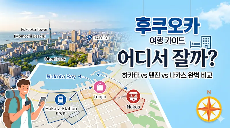 후쿠오카 숙소 위치