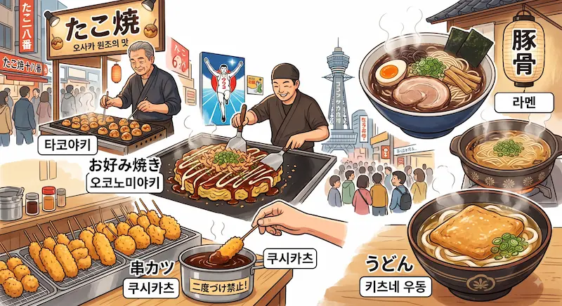 오사카 5대 요리